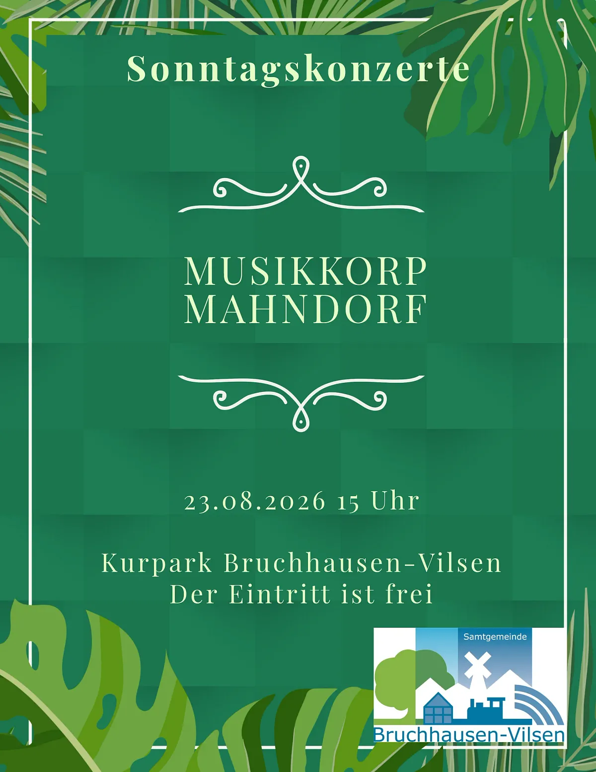 Sonntagskonzert mit dem Musikkorp Mahndorf (Titelbild)
