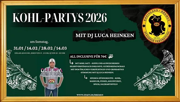 Kohl-Parties in der StäV - Ständige Vertretung im Flett Bremen (Titelbild)
