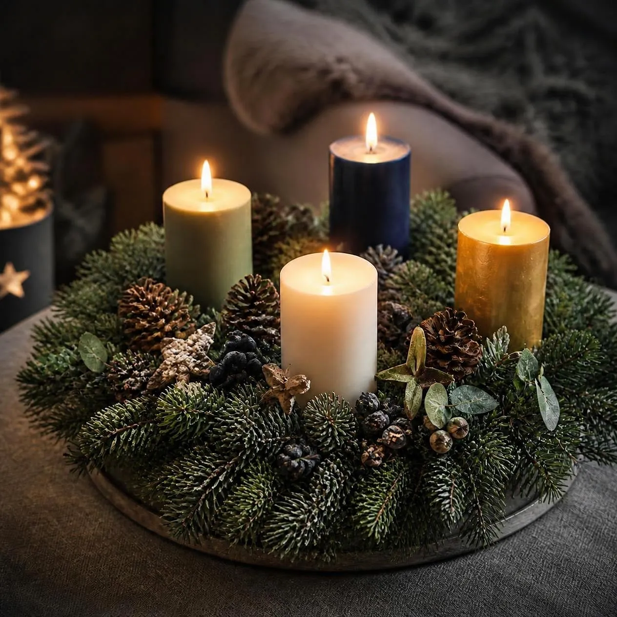 Adventskranzbinden