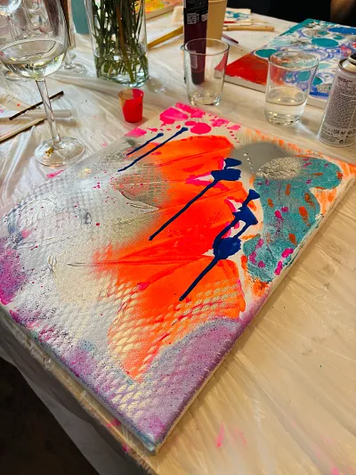 Art@8 - Abstraktes Zeichnen mit einem Glas Prosecco (Thumbnail 6)
