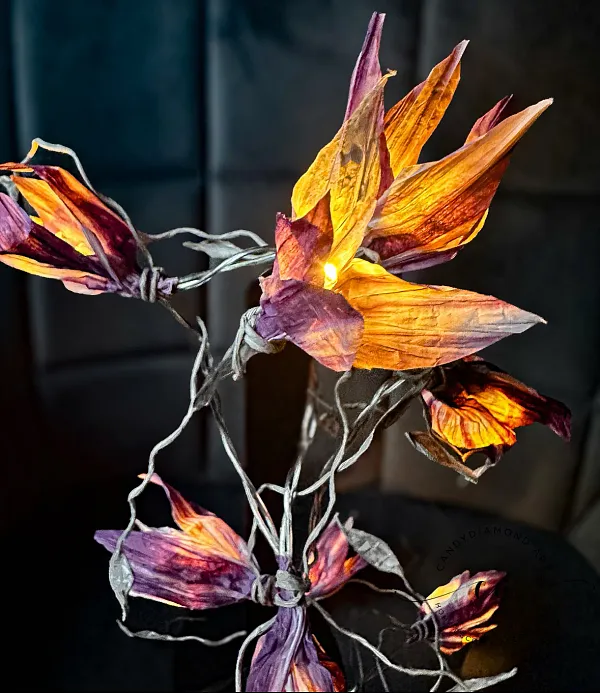 Kreativer Workshop Hamburg: florale Lichterkette