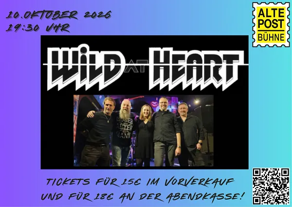 Wild at Heart - Musik-Highlights der letzten Jahrzehnte live