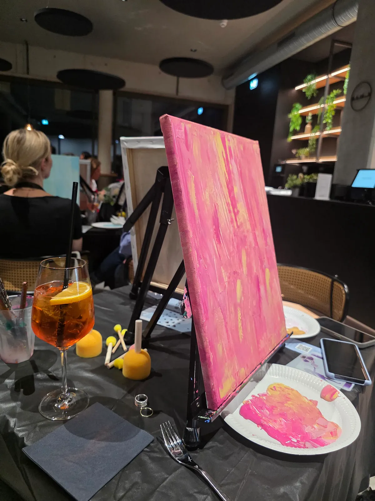 Stencil Art Paint&Drink in Geisler's Kneipe Oyten (Bild 7)