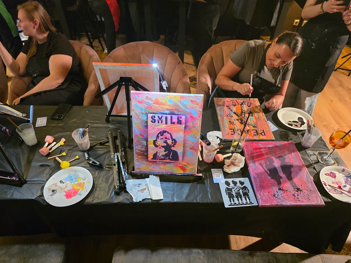 Stencil Art Paint&Drink in Geisler's Kneipe Oyten (Bild 6)