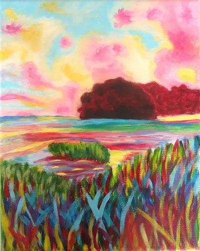 Blüten oder Landschaft im Großformat - Frauen*und Mütter-Töchter-Kurs ab 10J. (Thumbnail 7)