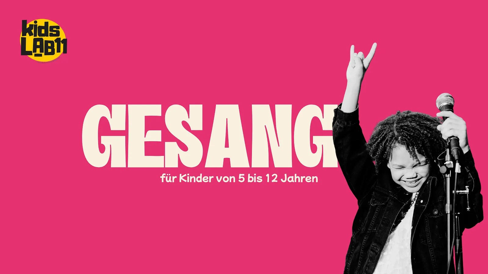 Gesang • Kurs für Kinder von 5 bis 12 Jahren