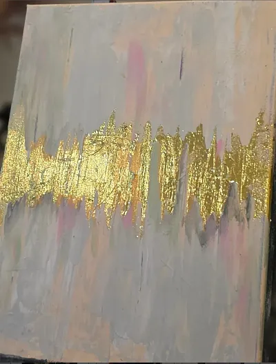 BBQ & Paint: Abstrakte Kunst mit Blattgold (Thumbnail 4)