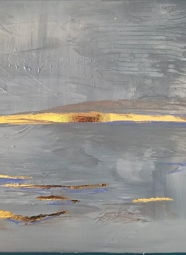 BBQ & Paint: Abstrakte Kunst mit Blattgold
