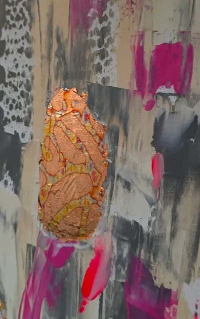 BBQ & Paint: Abstrakte Kunst mit Blattgold (Thumbnail 2)