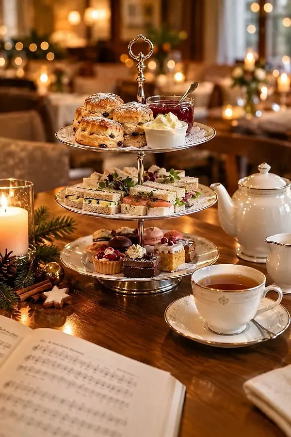 Adventssingen bei Scones und Tee