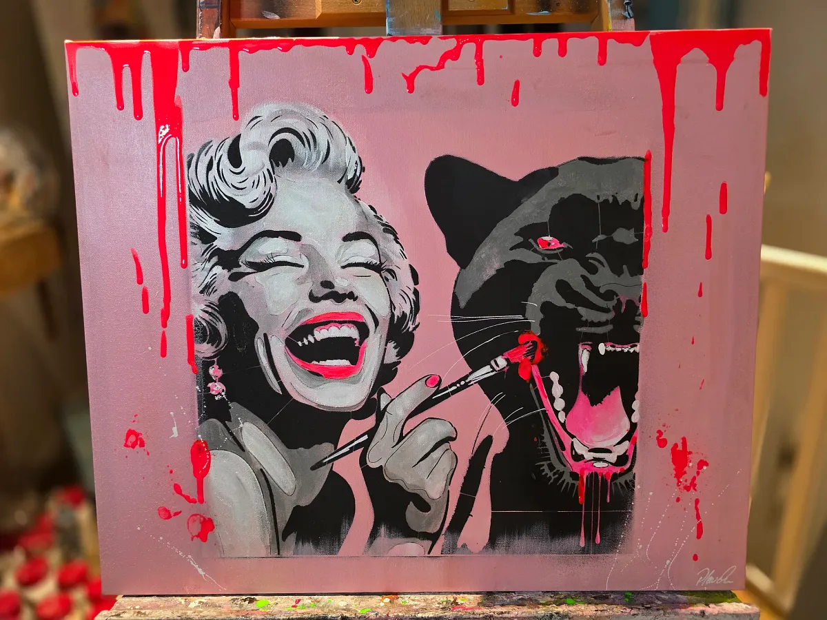 Painting im "dasHeinrich" ; Banksy Artevent mit Fingerfood (Bild 3)