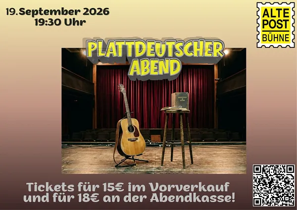 Plattdeutscher Abend - mit Musik, Lesung und Theater