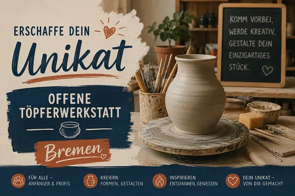 🤲🧱 Erschaffe dein Unikat – Offene Töpferwerkstatt in Bremen